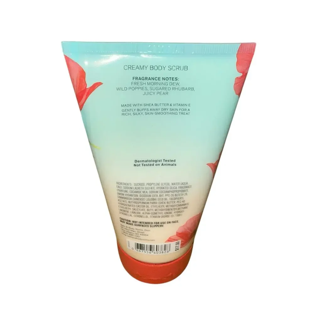 Bath & Body Works Poppy Creamy Body Scrub 8 oz Discontinued Fragrance New